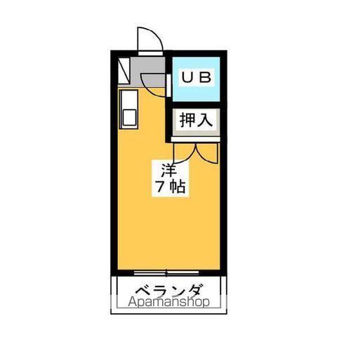 シーズンコート港南(ワンルーム/4階)の間取り写真