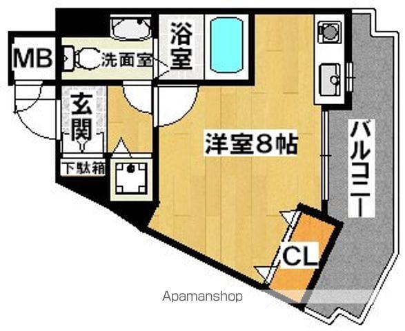 ライフデザイン新金岡B棟(ワンルーム/7階)の間取り写真