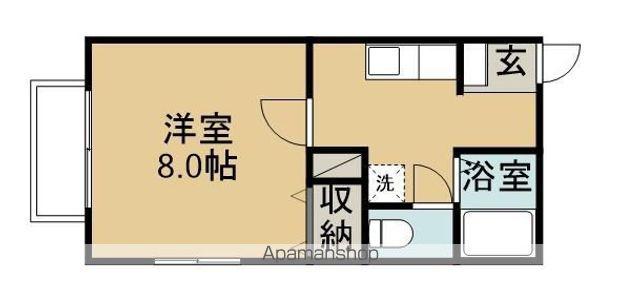 ヴィラ・エスペランサ(1K/1階)の間取り写真