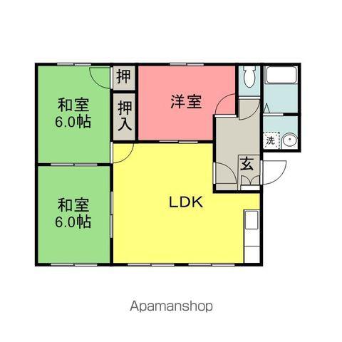 コーポセピア(3LDK/2階)の間取り写真