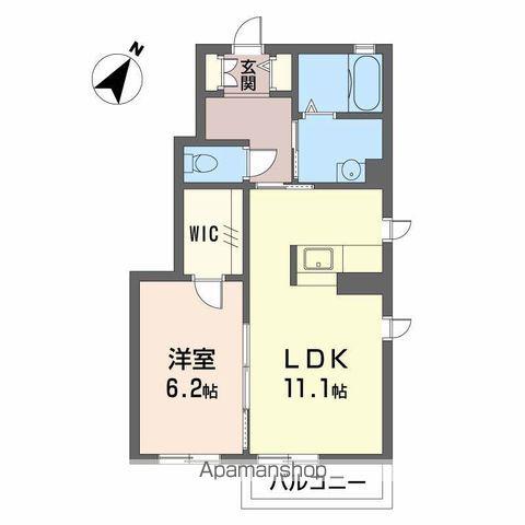 FORE CASTLEⅢ(1LDK/1階)の間取り写真