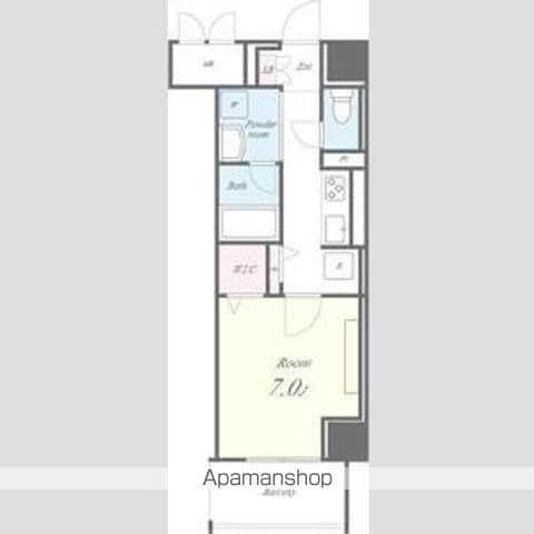 プレミアムコート新栄(1K/10階)の間取り写真