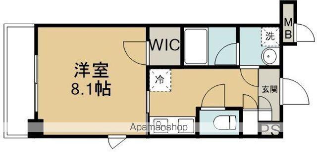 プルミエール川越イースト(1K/4階)の間取り写真