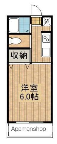 コーポ21加納(ワンルーム/1階)の間取り写真