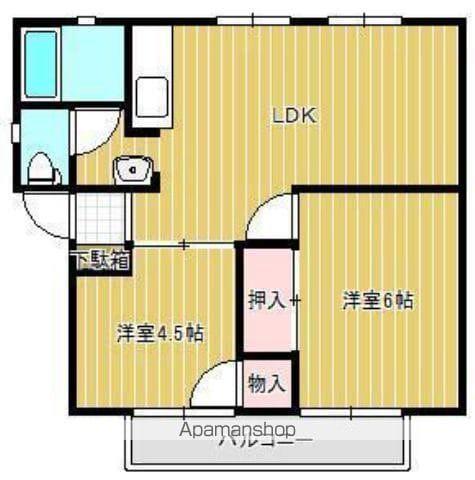 ふれ愛サンガーデン C棟(2LDK/2階)の間取り写真