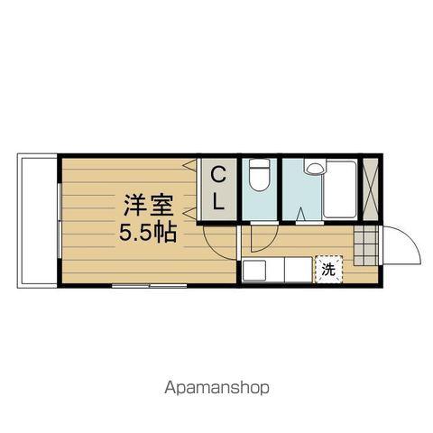 とれじゃあいらんど(1K/1階)の間取り写真