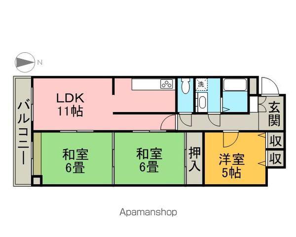 レジデンス泉(3LDK/8階)の間取り写真