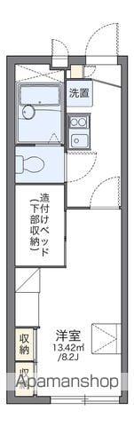 レオパレスセジュール(1K/1階)の間取り写真