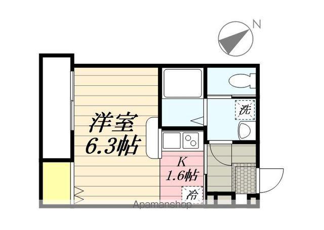 ネクスタージュ新松戸(1K/1階)の間取り写真