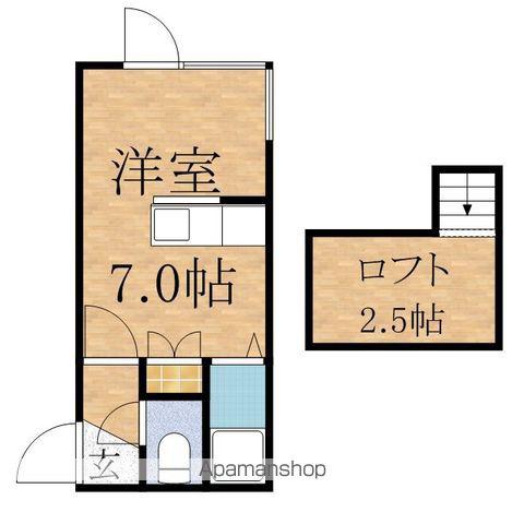 マリオンコートひばりが丘(ワンルーム/3階)の間取り写真
