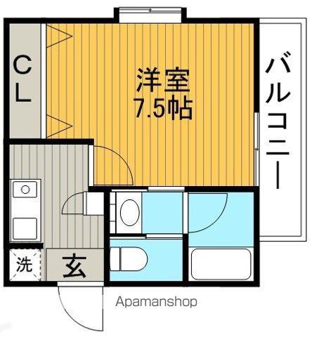 フジスター本郷マンション(1K/1階)の間取り写真
