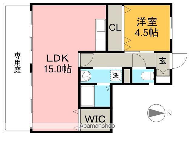 アバン寿(1LDK/1階)の間取り写真
