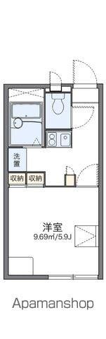 レオパレス八日市(1K/2階)の間取り写真