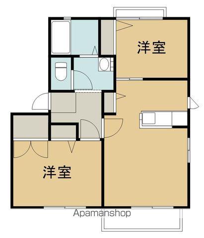 バリュージュ山本(2LDK/2階)の間取り写真