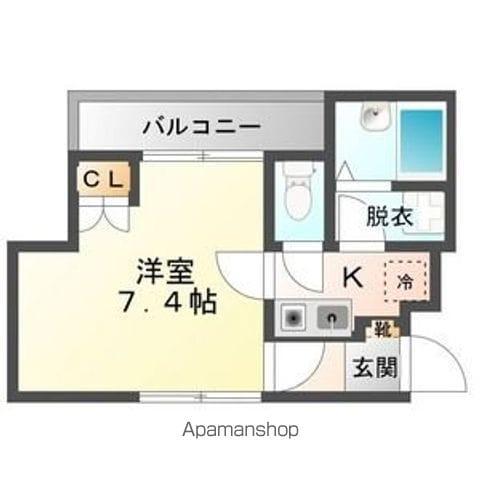 ハーモニーKハウスいおり(1K/1階)の間取り写真