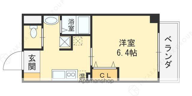 みおつくし西梅田Ⅳ(1K/9階)の間取り写真