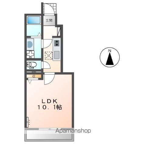 グレイシャス(1K/1階)の間取り写真