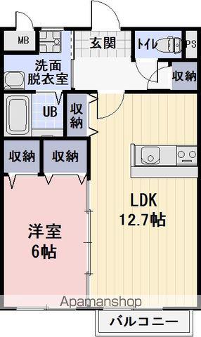 草津線 三雲駅 徒歩12分 2階建 築14年(1LDK/2階)の間取り写真