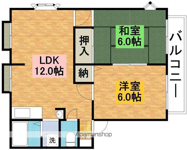 サンビレッジコニシ(2LDK/1階)の間取り写真