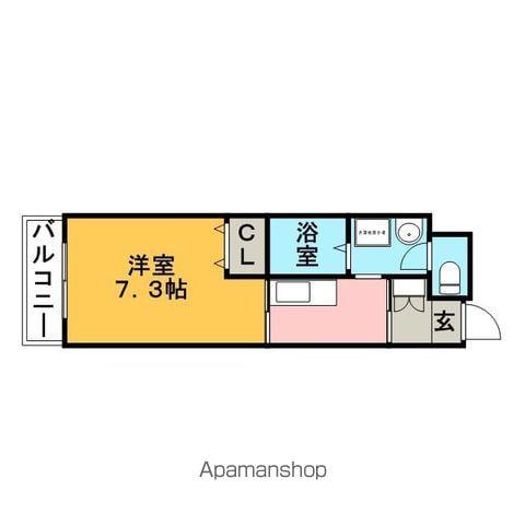 アルファルファA(1K/1階)の間取り写真