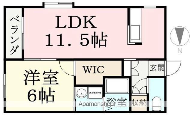 グレイス城東(1LDK/3階)の間取り写真