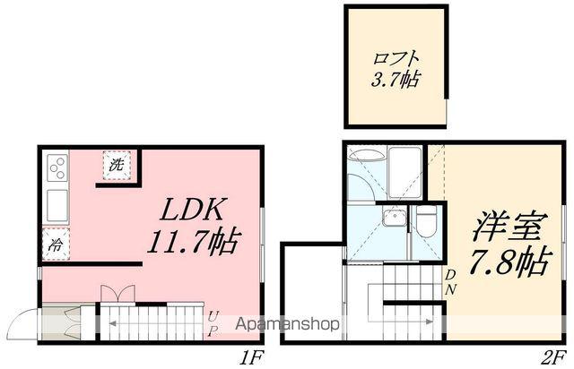 フレシール本通(1LDK/1階)の間取り写真