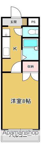 コーポレーション華(1K/3階)の間取り写真