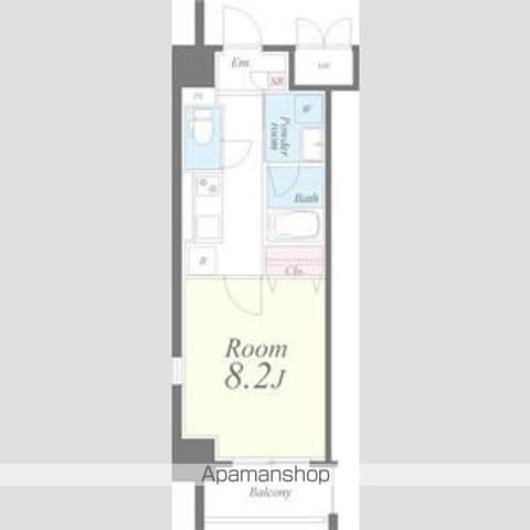 グランドコスモス(1K/3階)の間取り写真