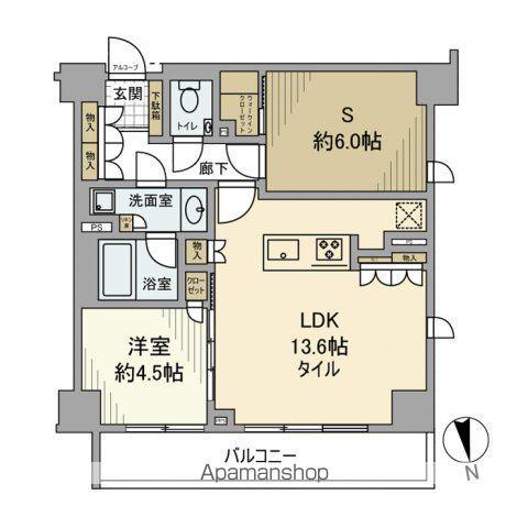 ピアース碑文谷五丁目(1SLDK/1階)の間取り写真