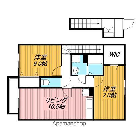 ブリック・スクエア(2LDK/2階)の間取り写真
