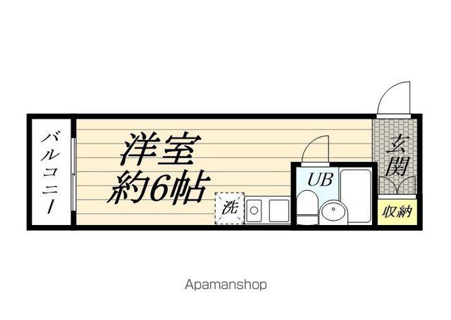 パールスクエア鶴見(ワンルーム/3階)の間取り写真