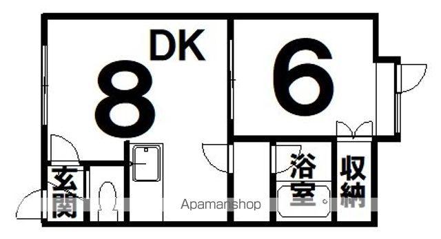 イシュタール昭和(1DK/1階)の間取り写真