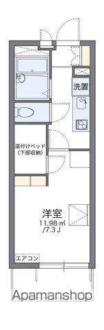 レオパレスグリチネⅡ(1K/2階)の間取り写真