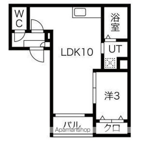 WARREN SHIBATAⅠ(1LDK/2階)の間取り写真