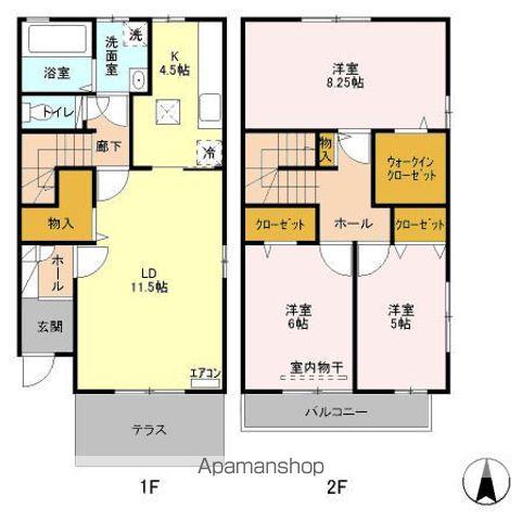 グランモア緑が丘(3LDK)の間取り写真
