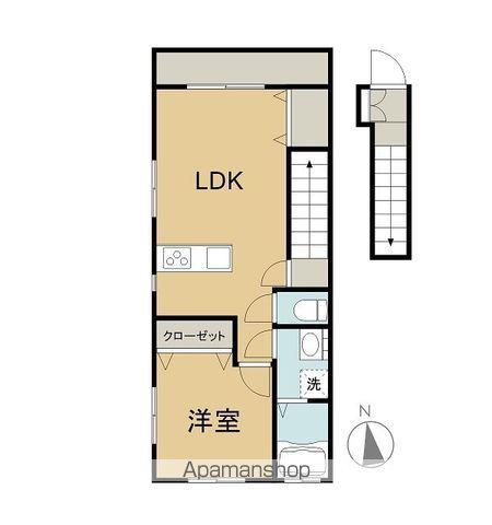 アストルティア A棟(1LDK/2階)の間取り写真
