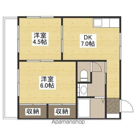 アーク長束(2DK/3階)の間取り写真