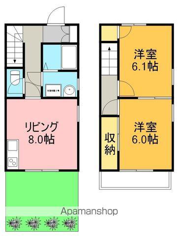 プレザント柳(2DK)の間取り写真