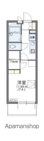 レオパレス中島町(1K/2階)の間取り写真