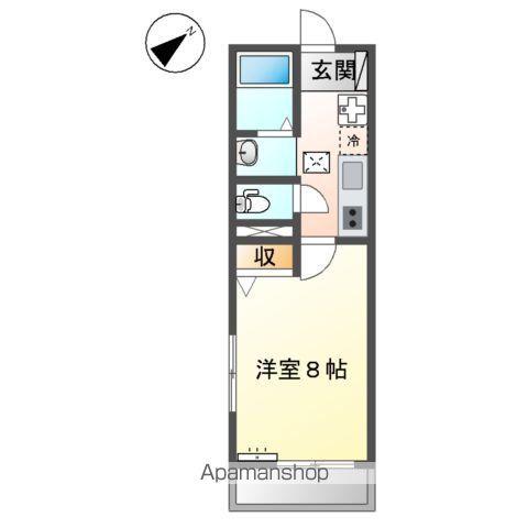 KーESTRELLA(1K/2階)の間取り写真