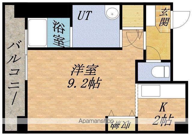 オタルベイサイドシティ7棟(1K/9階)の間取り写真