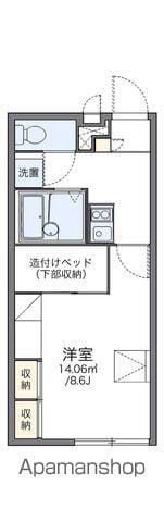 レオパレス赤穂2(1K/2階)の間取り写真