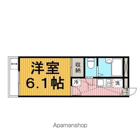 レオパレスみどり(1K/1階)の間取り写真