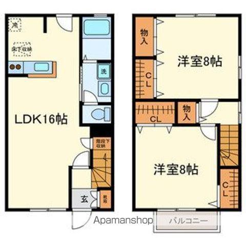 アコルト(2LDK/2階)の間取り写真