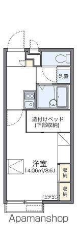 レオパレス弥生が丘(1K/2階)の間取り写真