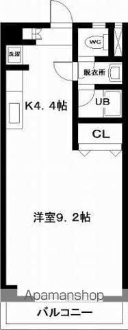 日豊本線 宮崎駅 徒歩8分 7階建 築24年(ワンルーム/2階)の間取り写真