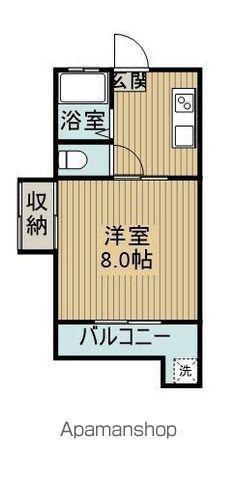 藤井コーポ(1K/2階)の間取り写真