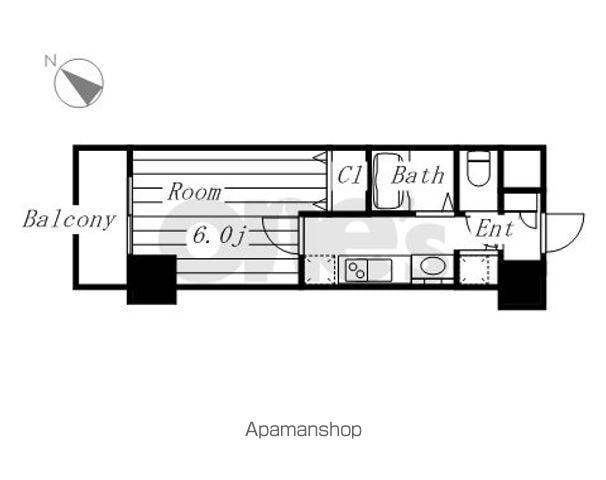 プレサンス新栄リミックス(1K/6階)の間取り写真