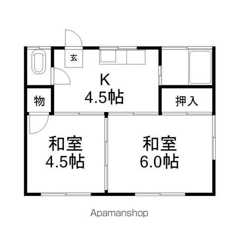 いずみ荘(2K/1階)の間取り写真