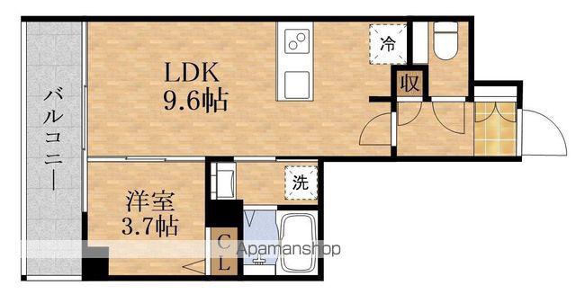 URBANEX大阪城北(1LDK/8階)の間取り写真